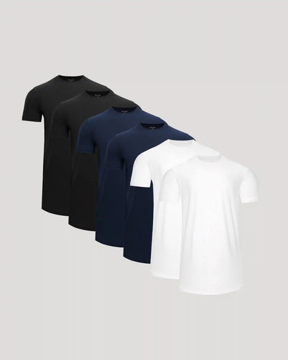 Tall Active Curved Hem Crew 6-Pack