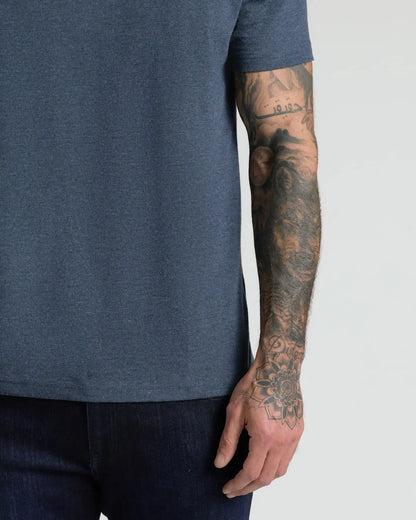 Heather Navy Classic Crew Neck