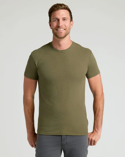 Military Green Classic Crew Neck