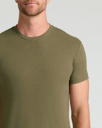 Military Green Classic Crew Neck