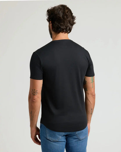 Pima Cotton Blend Curved Hem Crew 2-Pack