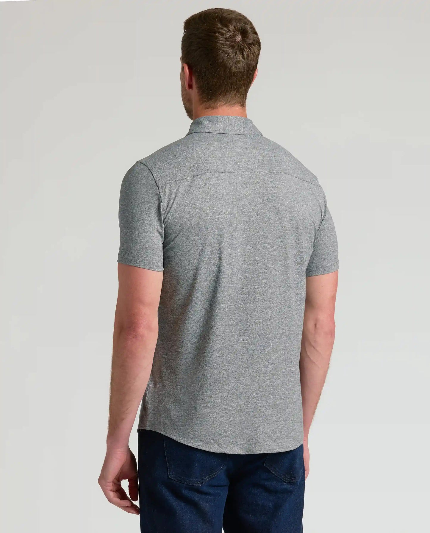 Heather Gray Short Sleeve Comfort Knit Shirt