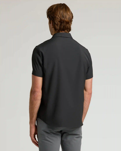 All Black Short Sleeve Performance Dress Shirt 2-Pack