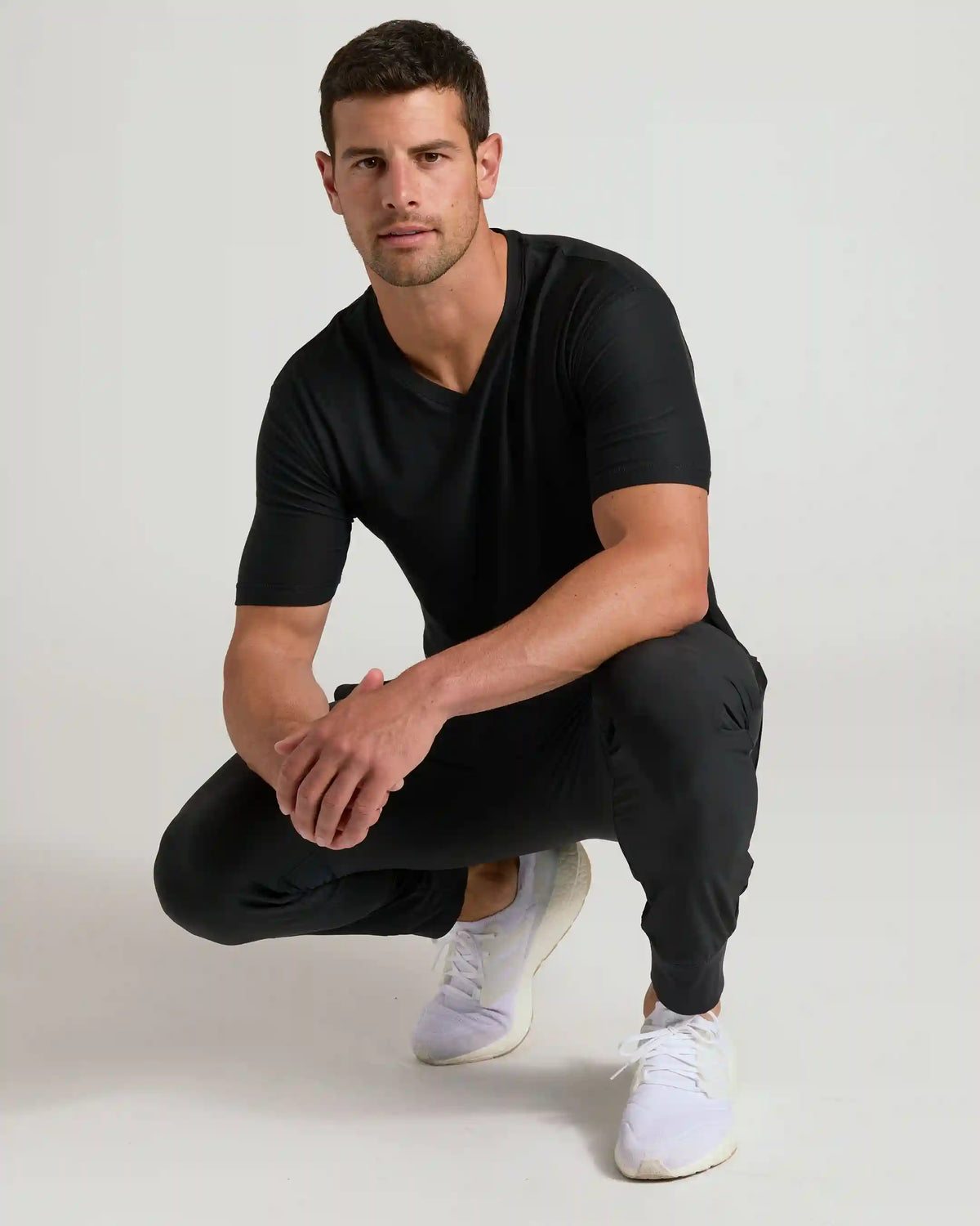 Black Active V-Neck 3-Pack