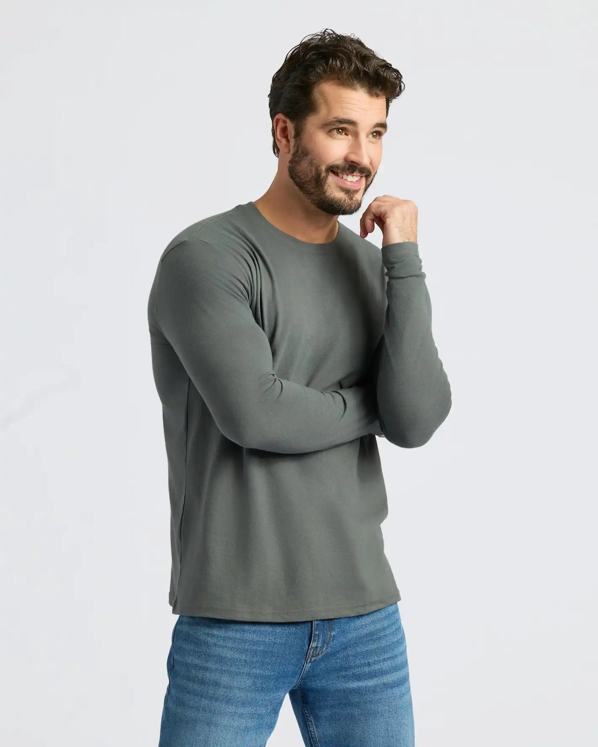 Carbon Classic Long Sleeve Crew Neck