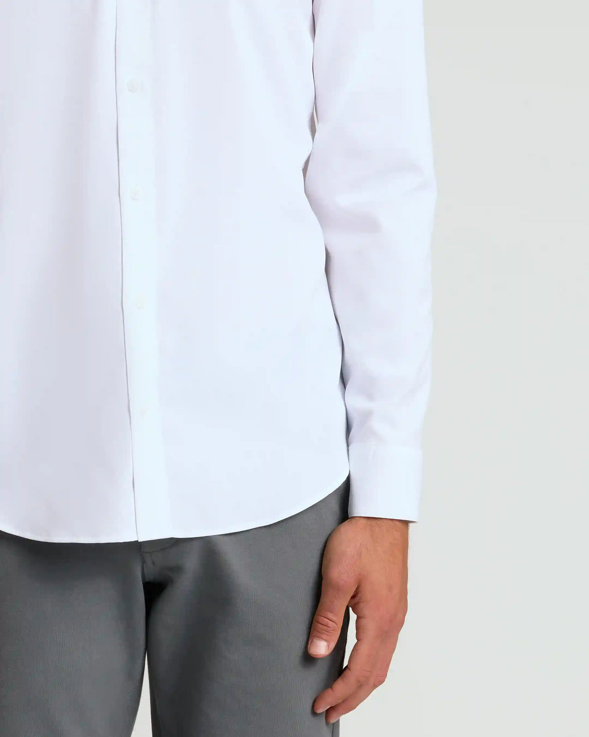 All White Long Sleeve Performance Dress Shirt 2-Pack