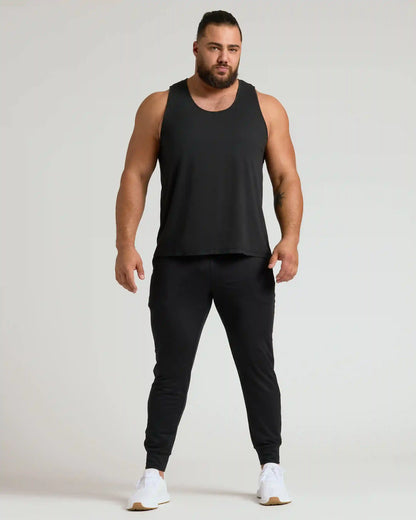 Black & Navy Sleeveless Active Mesh Tank 2-Pack
