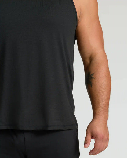Black & Navy Sleeveless Active Mesh Tank 2-Pack