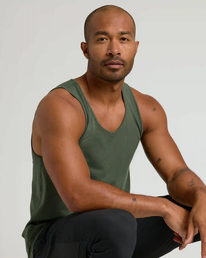 Kelp Sleeveless Active Mesh Tank