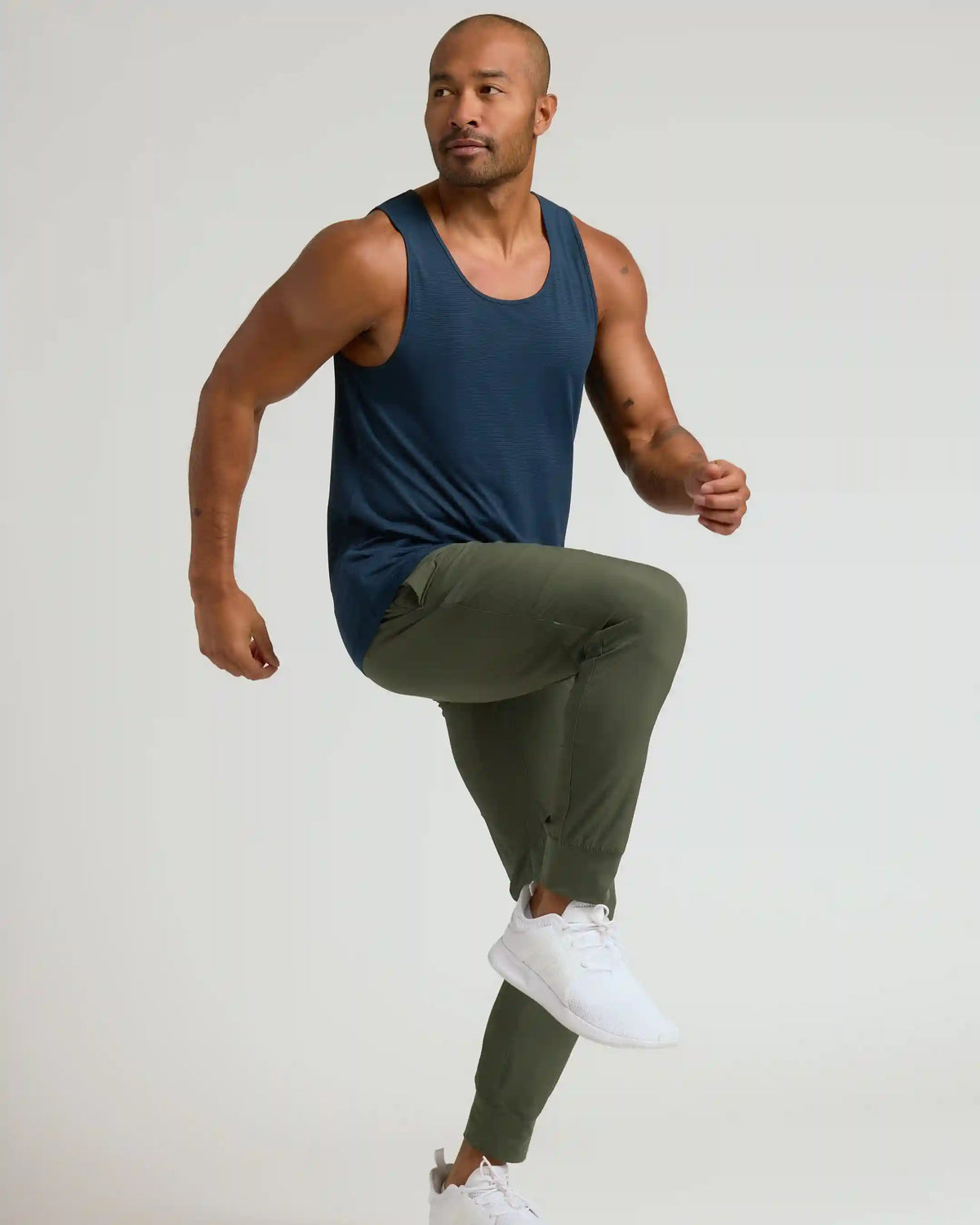 Black & Navy Active Mesh Tank 6-Pack