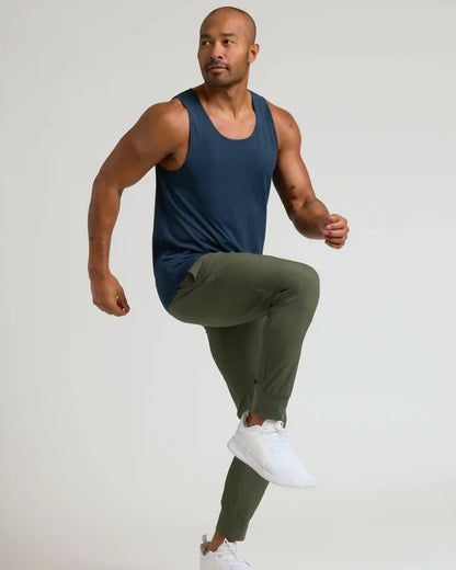 Black & Navy Active Mesh Tank 6-Pack