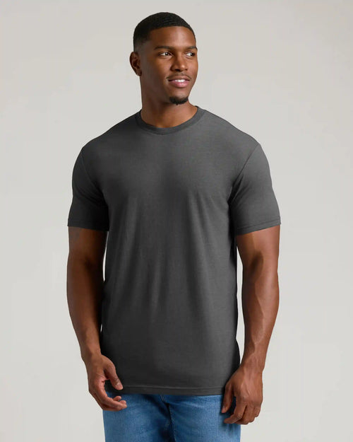 Charcoal Heather Gray Short Sleeve Tall Crew