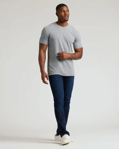 Classic Tall Straight Hem Crew Neck T-Shirt 3-Pack