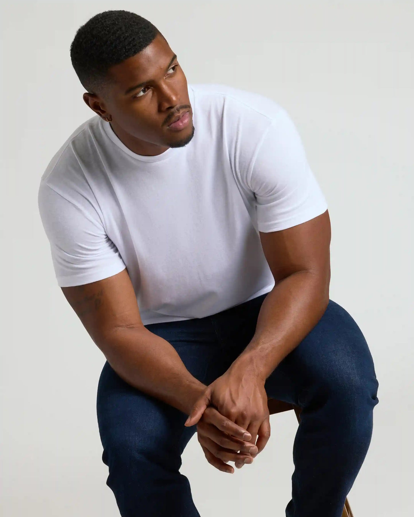 All White Tall Classic Crew 10-Pack