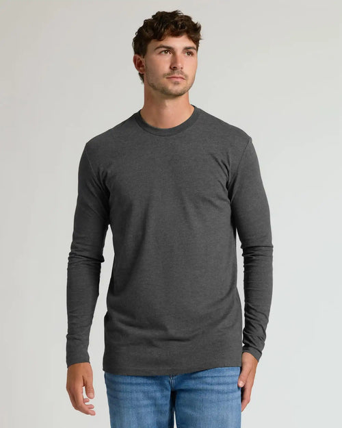Charcoal Heather Gray Tall Long Sleeve T-Shirt