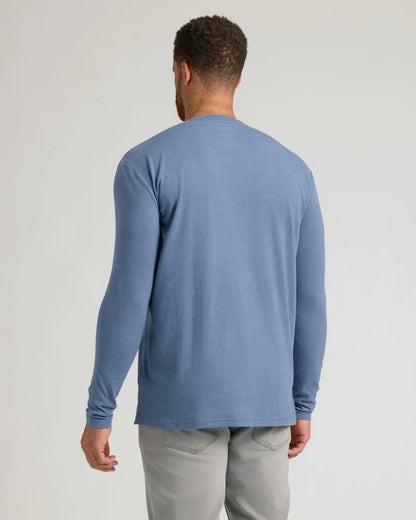 Dark Heather Vintage Navy Tall Long Sleeve T Shirt