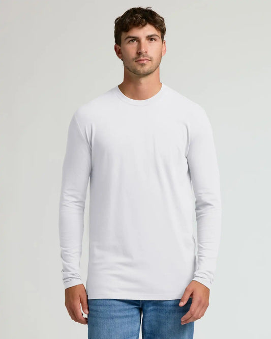 White Tall Long Sleeve T-Shirt