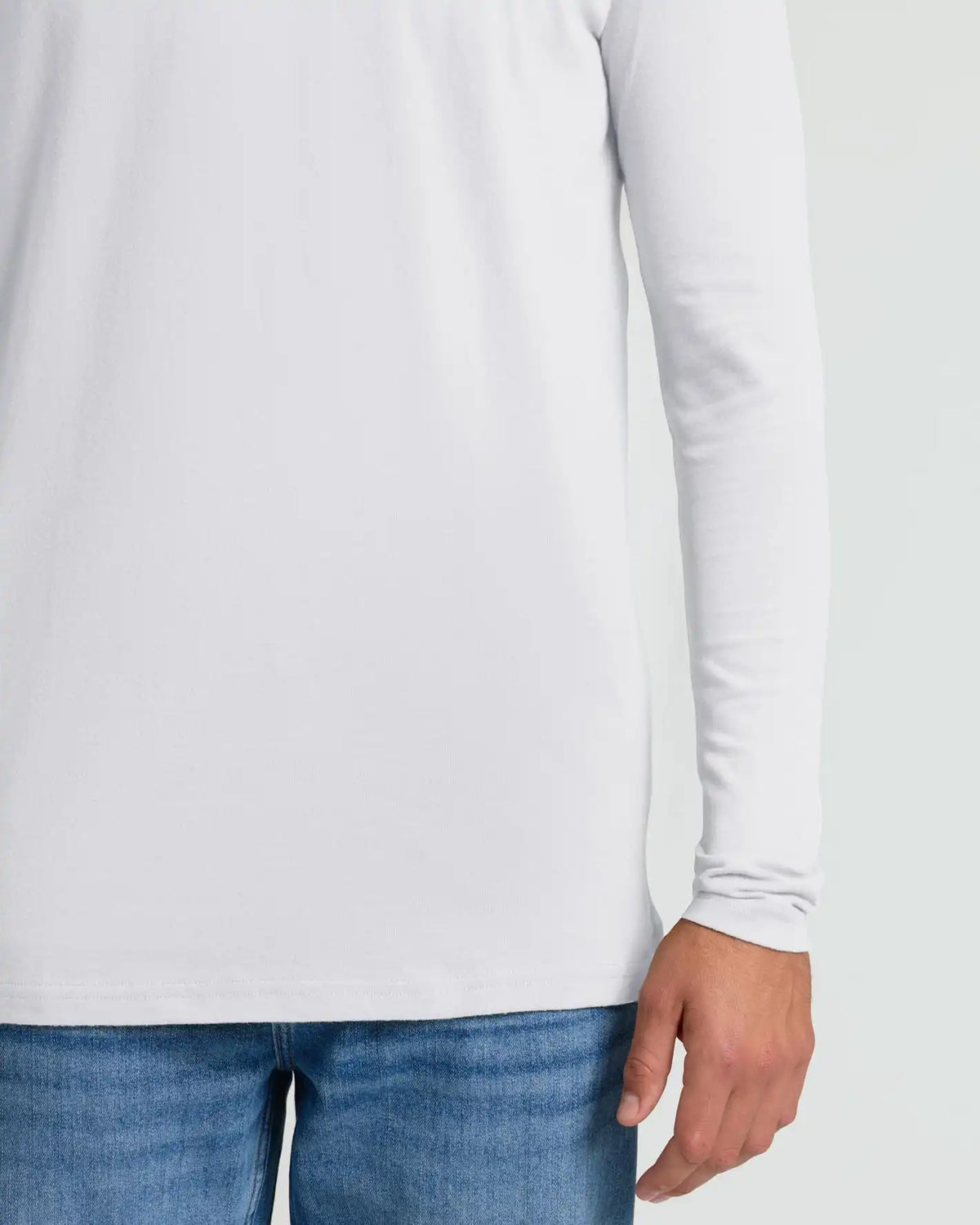 White Tall Long Sleeve T-Shirt