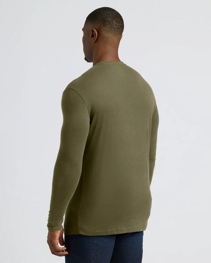 Military Green Tall Long Sleeve T-Shirt