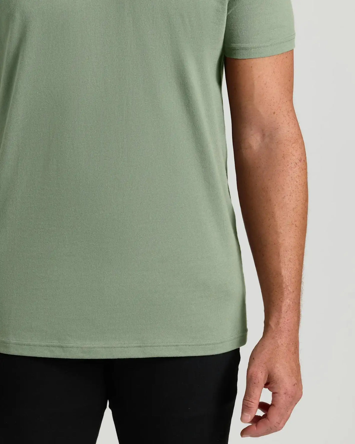 Sage Green Tall Short Sleeve V-Neck