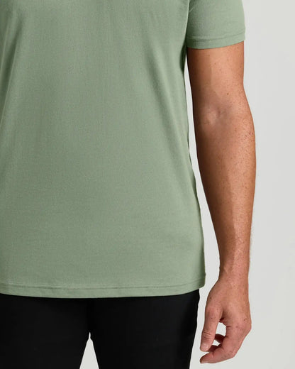 Sage Green Tall Short Sleeve V-Neck