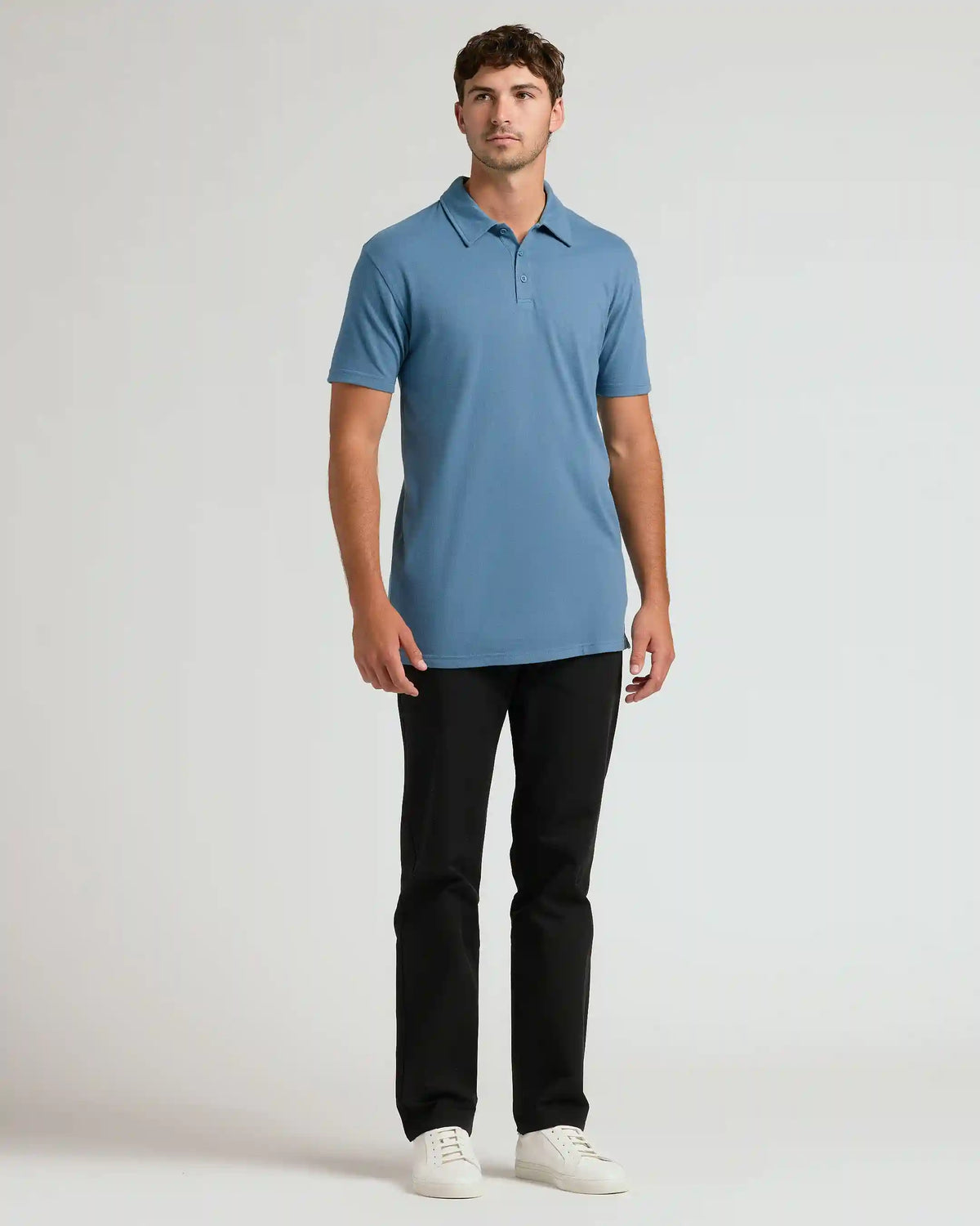 Indigo Short Sleeve Tall Polo
