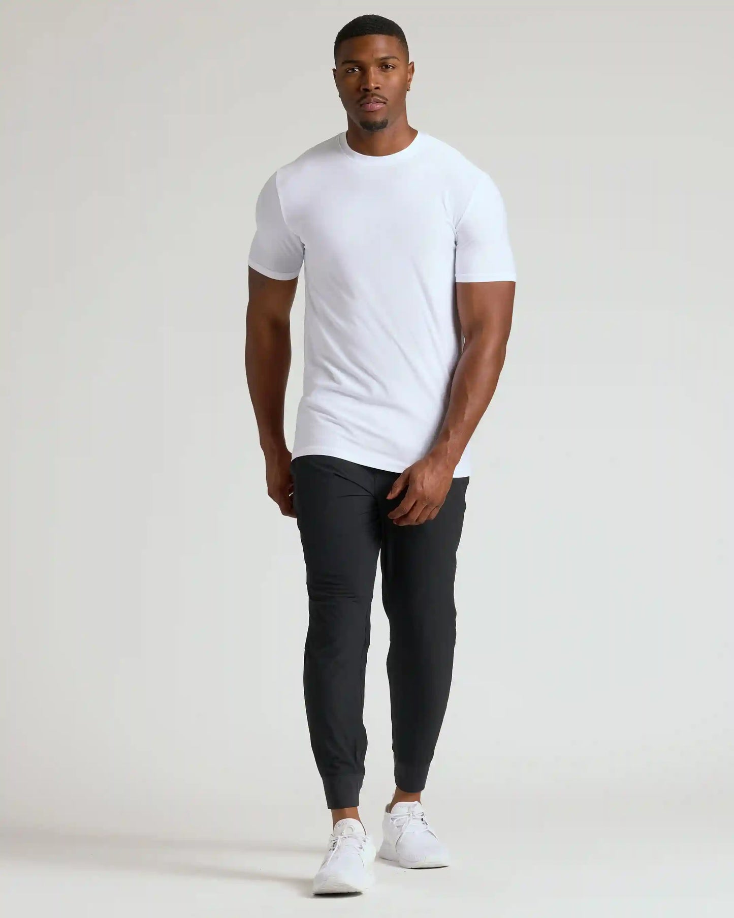 White Tall Active Crew Neck 2.0