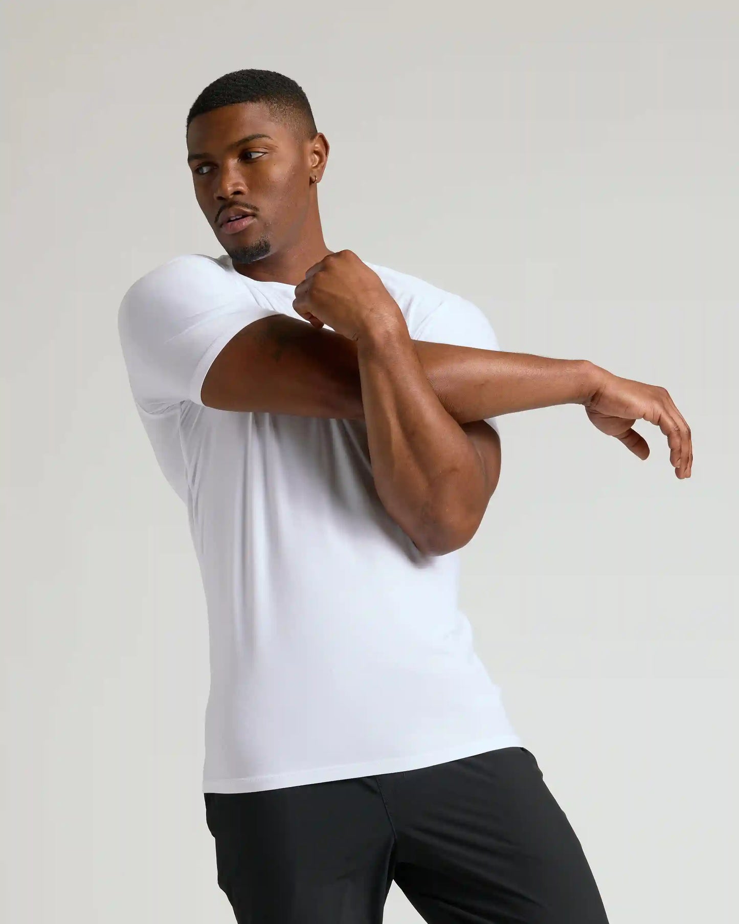 White Tall Active Crew Neck 2.0