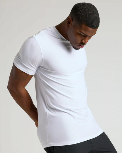 White Tall Active Crew Neck 2.0