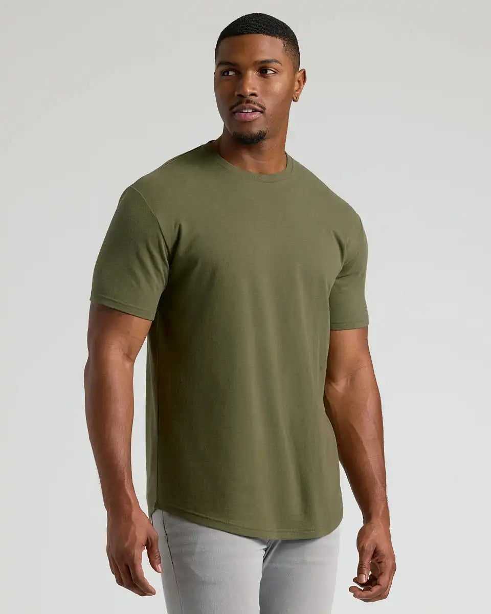 The Color Tall Curved Hem Crew 3-Pack