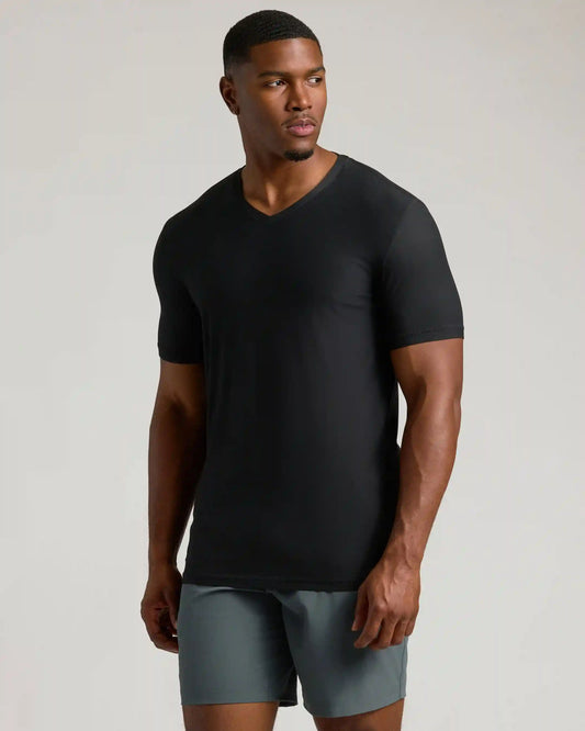 Black Tall Active V-Neck