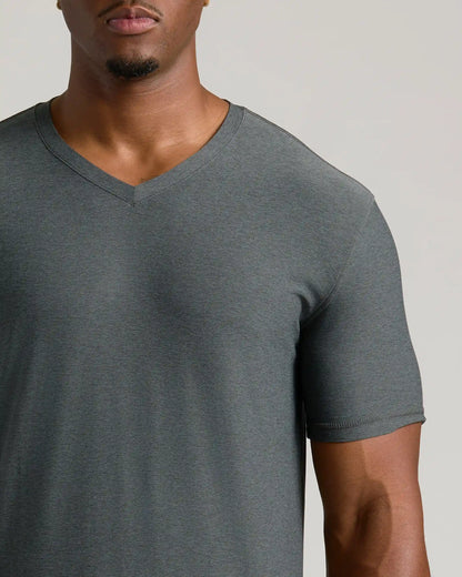 Charcoal Heather Gray Tall Active V-Neck