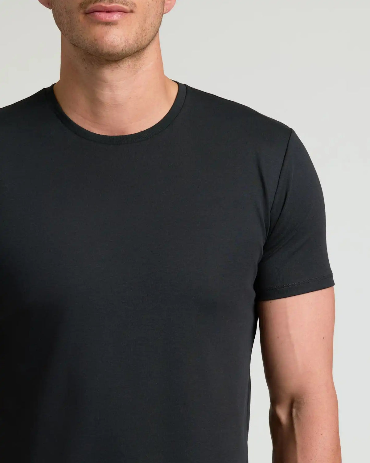 Tall Pima Cotton Blend Curved Hem Crew 4-Pack