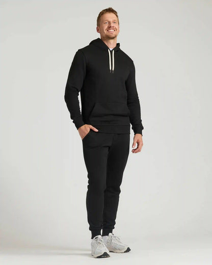Black Tall Fleece Pullover Hoodie & Joggers 2-Pack
