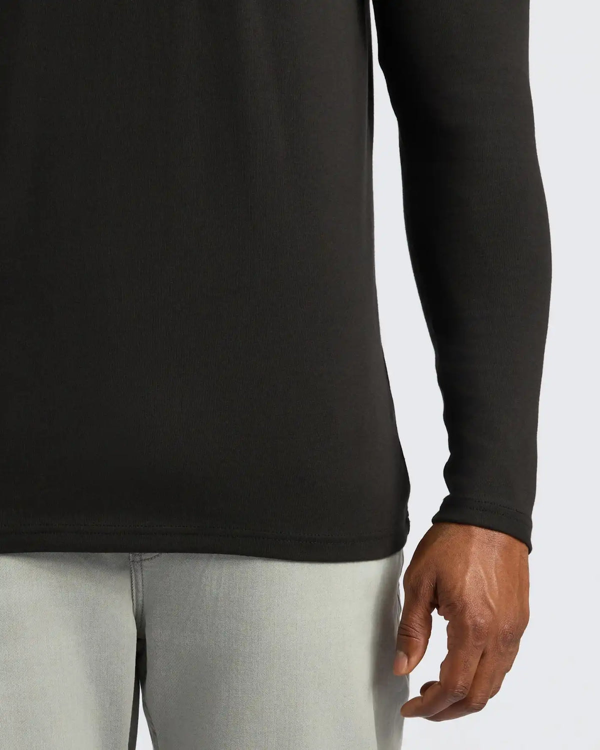 Black & Navy Tall Heavyweight Long Sleeve Pocket Crew 2-Pack