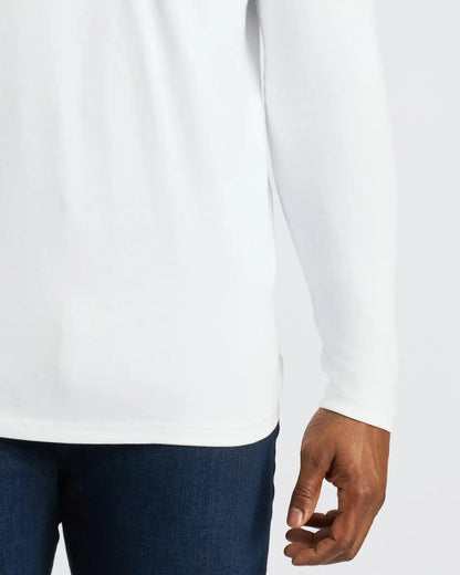 White Tall Heavyweight Long Sleeve Pocket Crew 2-Pack