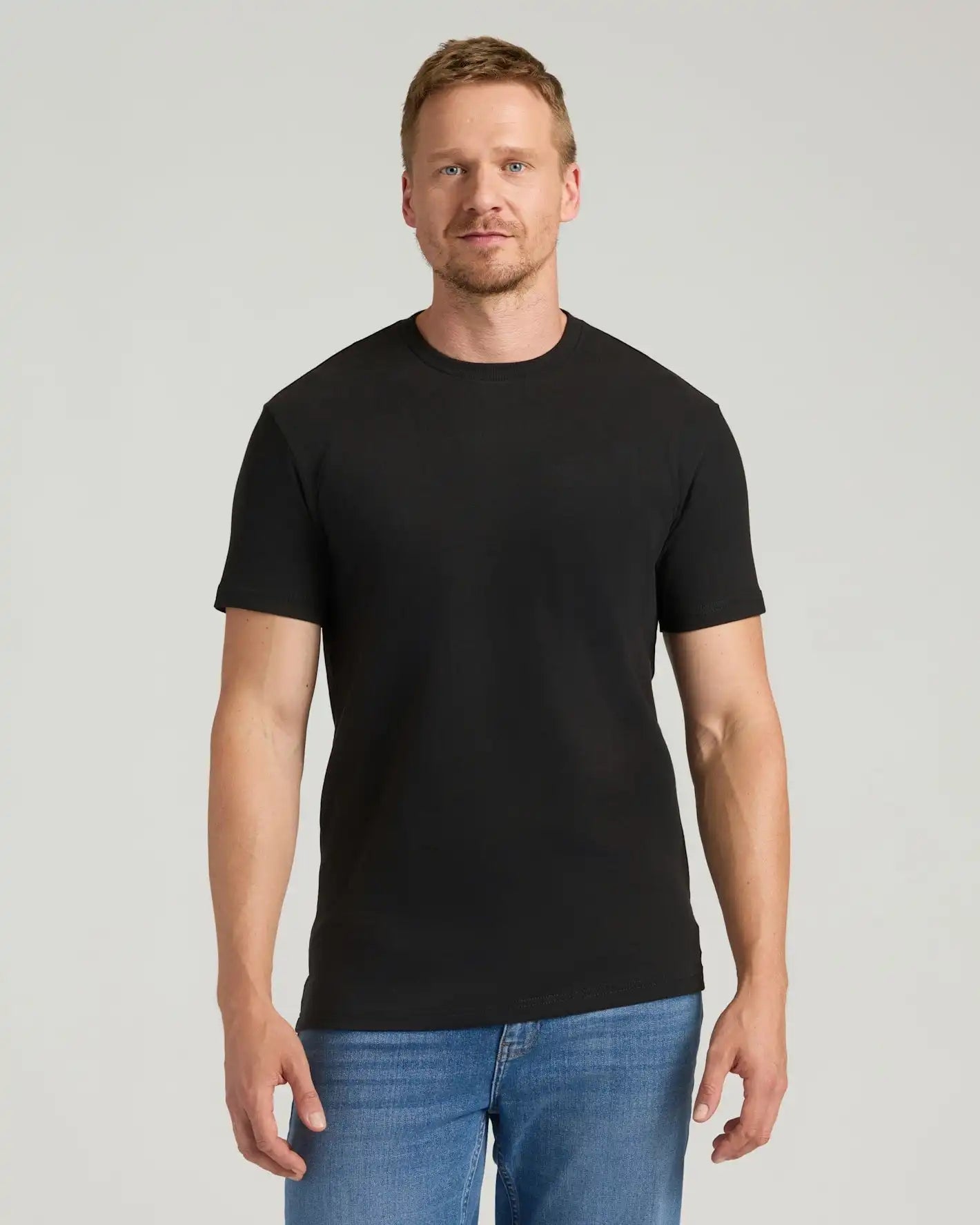 All Black Tall Heavyweight Crew 3-Pack