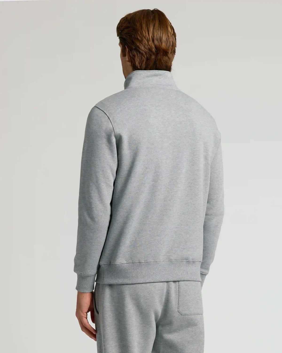 Dark Heather Gray Quarter Zip Fleece Sweatshirt