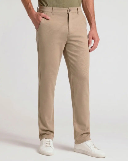 Khaki Slim Comfort Knit Chino Pant