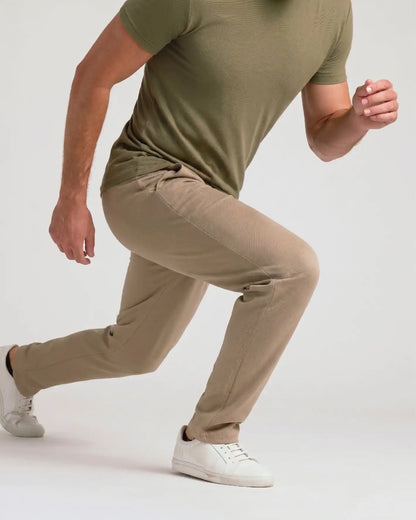 Khaki Slim Comfort Knit Chino Pant