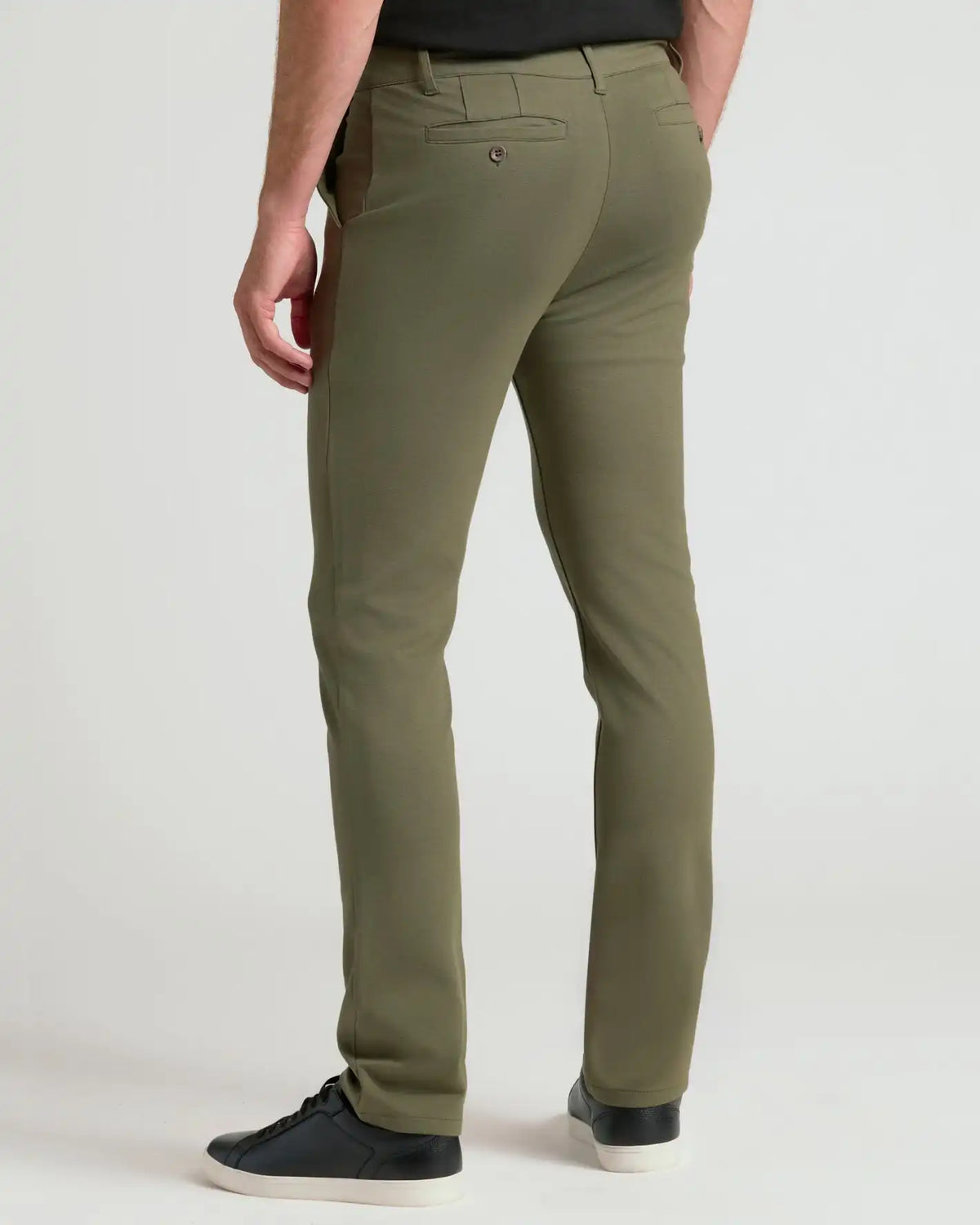 Military Green Slim Comfort Knit Chino Pant