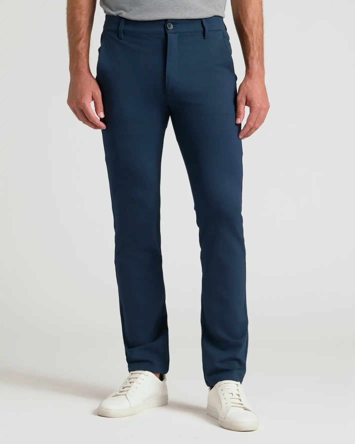 Navy Slim Comfort Knit Chino Pant