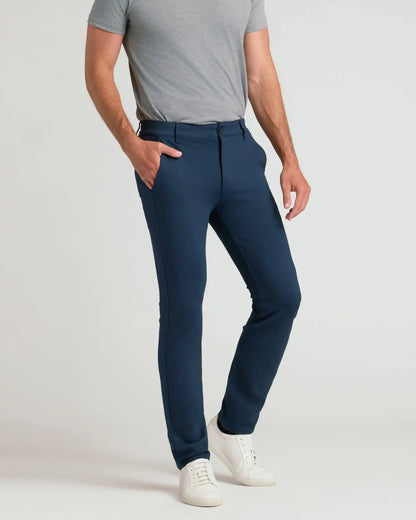 Navy Slim Comfort Knit Chino Pant