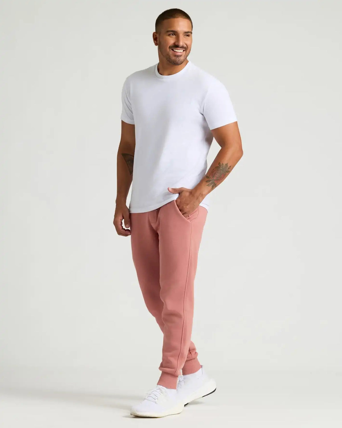 Rose Fleece French Terry Joggers