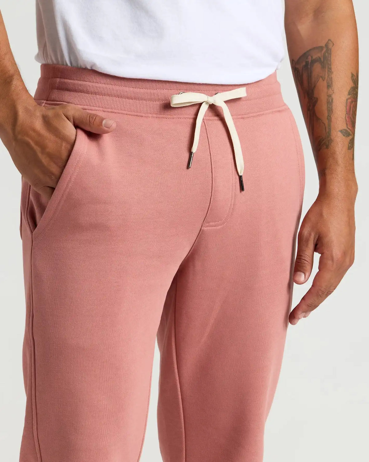 Rose Fleece French Terry Joggers