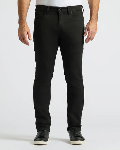 Black Wash Straight Comfort Stretch Jeans