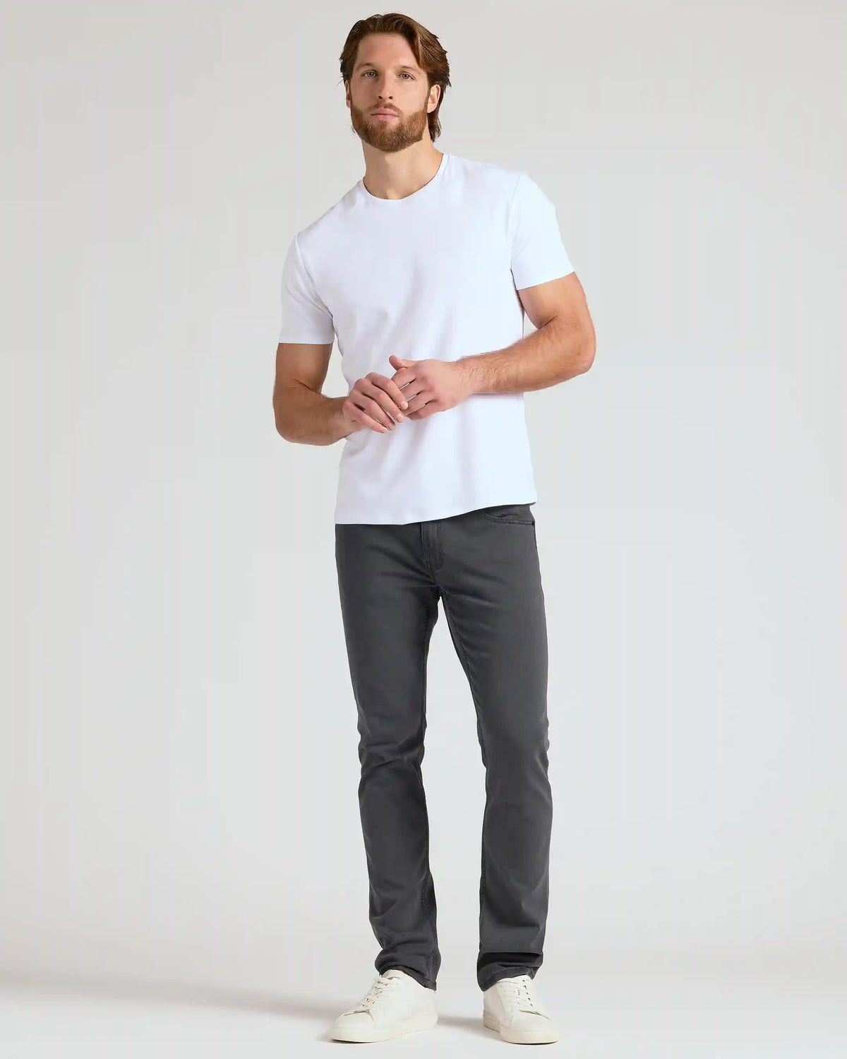 Black & Gray Wash Straight Comfort Stretch Jeans 2-Pack