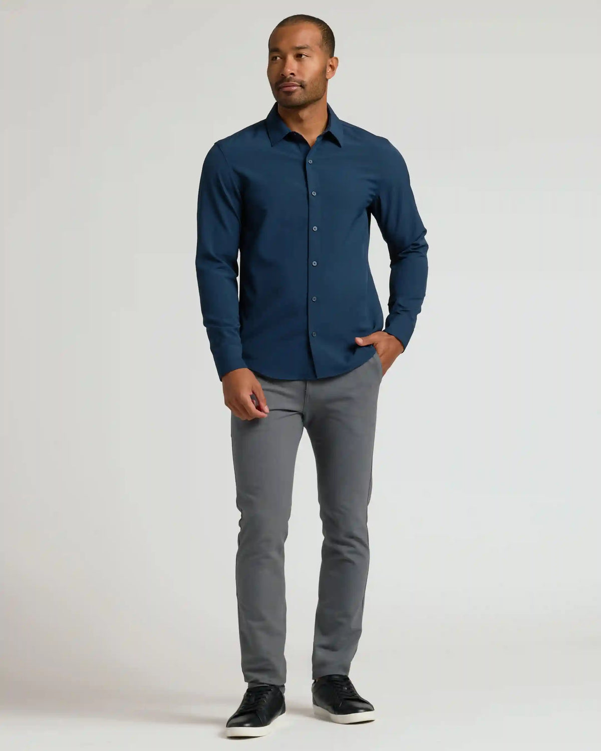 Navy & Carbon Slim Chino Pants 2-Pack