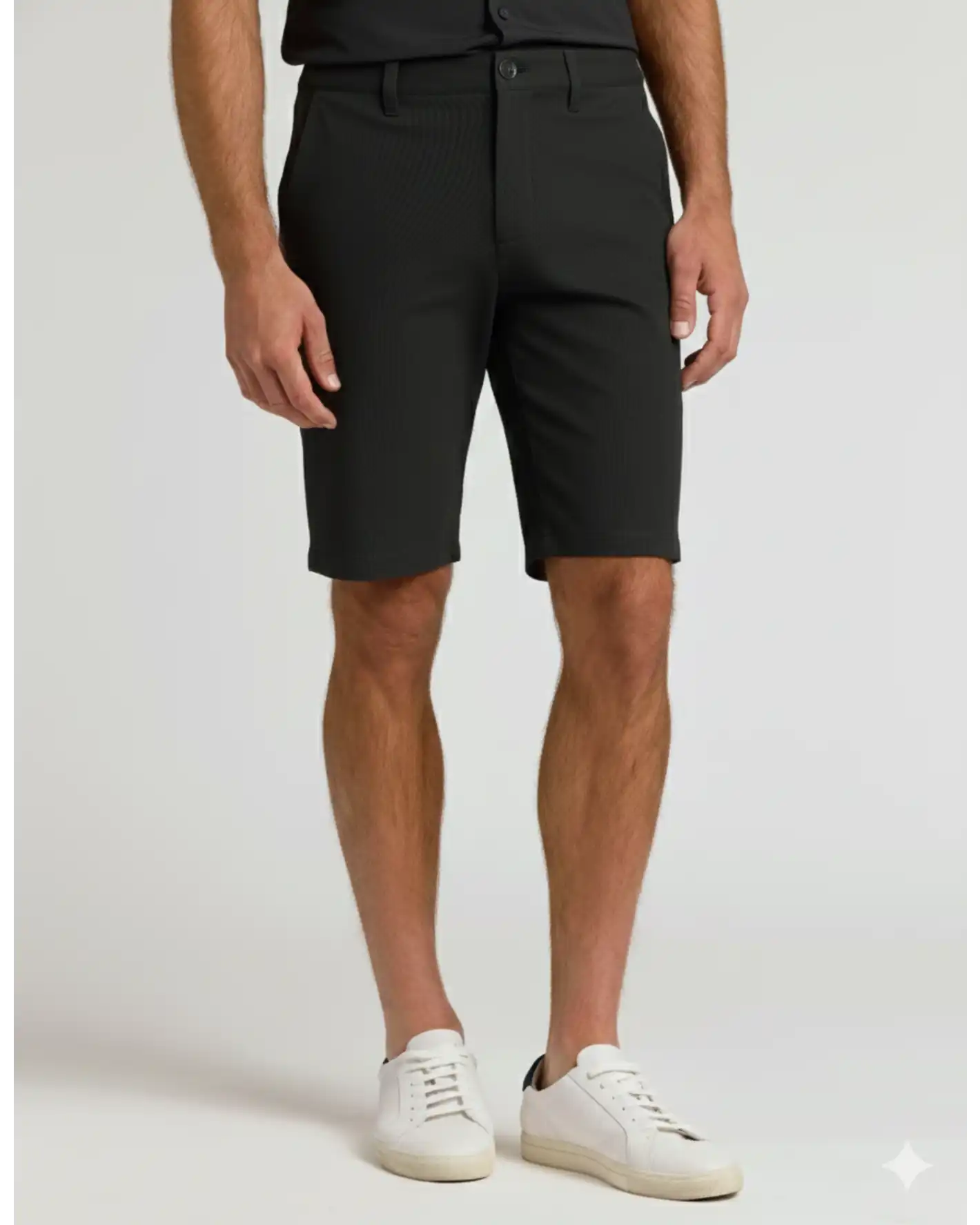 9" Black Chino Shorts 2.0