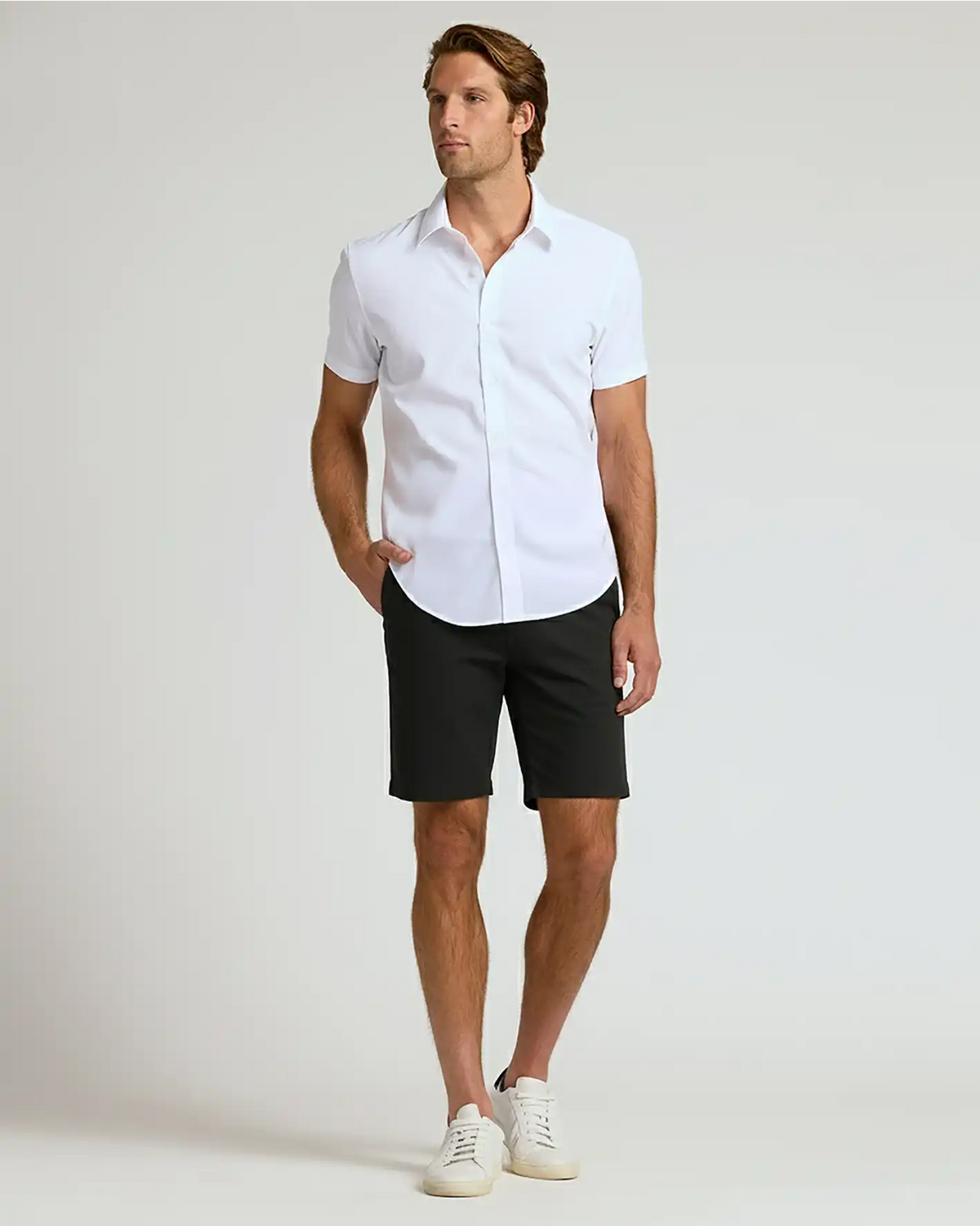 7" Black Chino Shorts 2.0